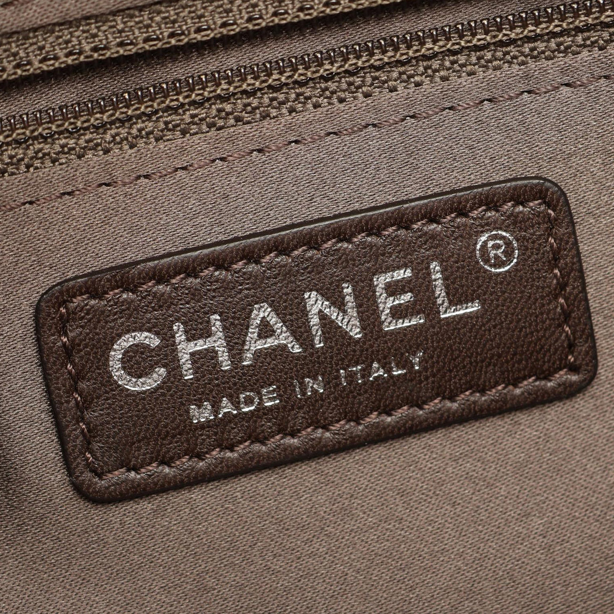 Chanel Large Quilted Lambskin 7 Tote — Beige