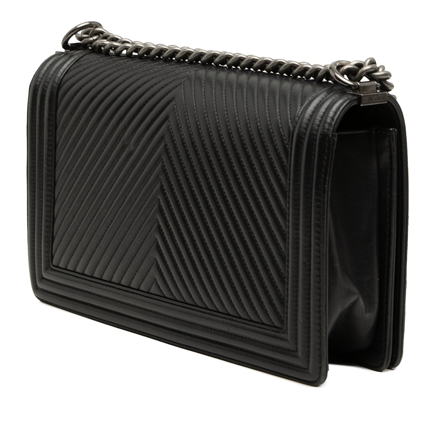 Chanel Medium Chevron Lambskin Boy Flap