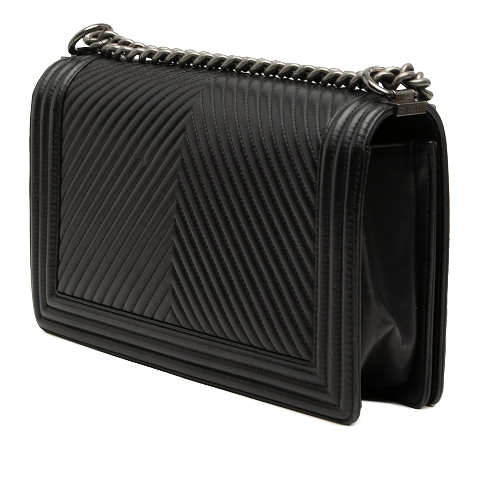 Chanel Medium Chevron Lambskin Boy Flap