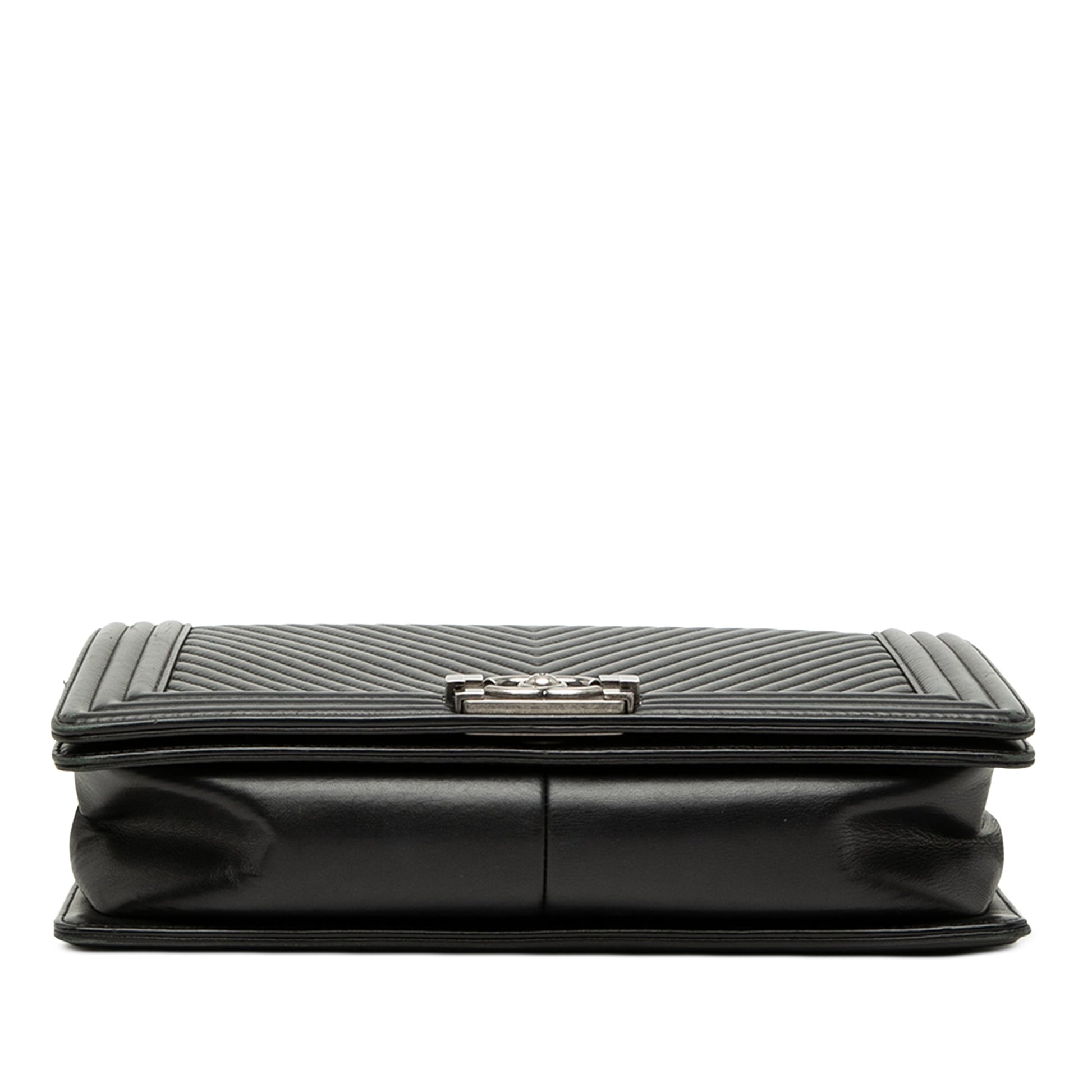 Chanel Medium Chevron Lambskin Boy Flap