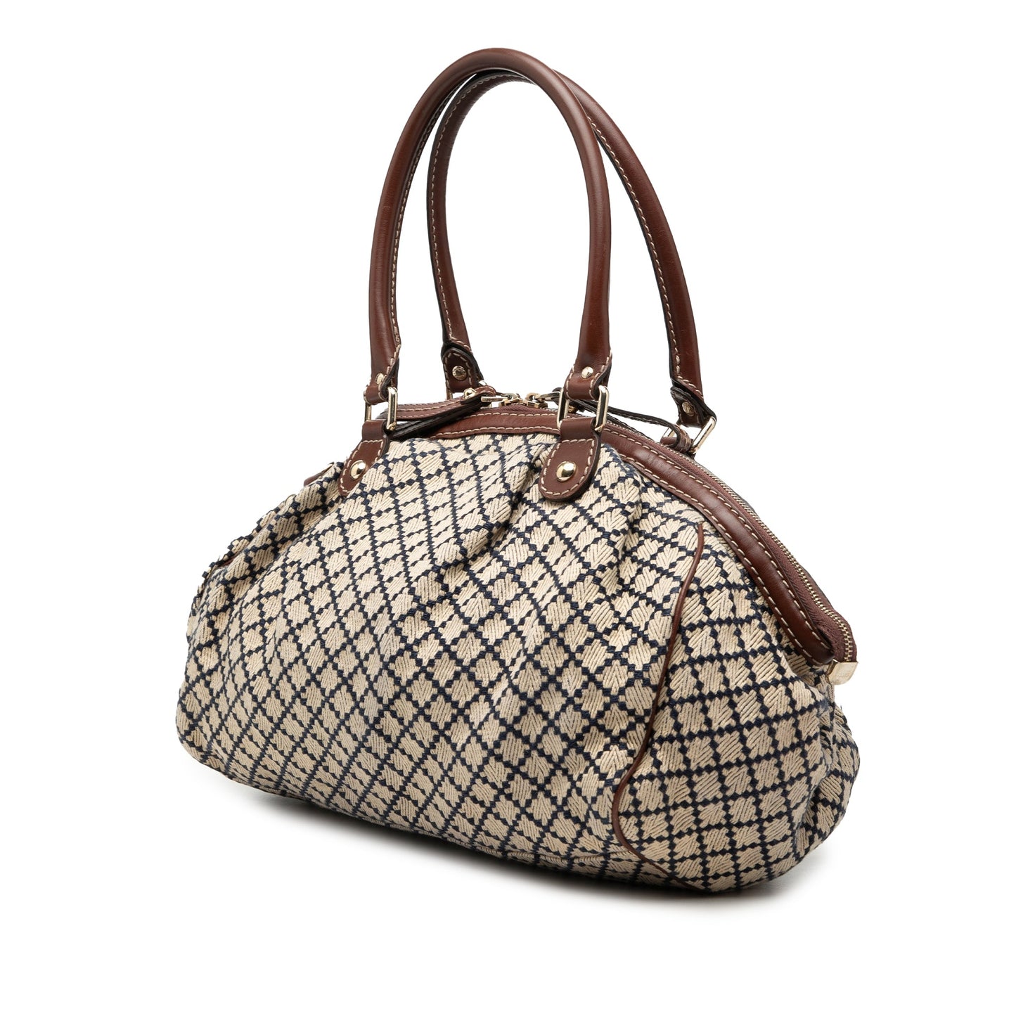Gucci Diamante Canvas Sukey Satchel