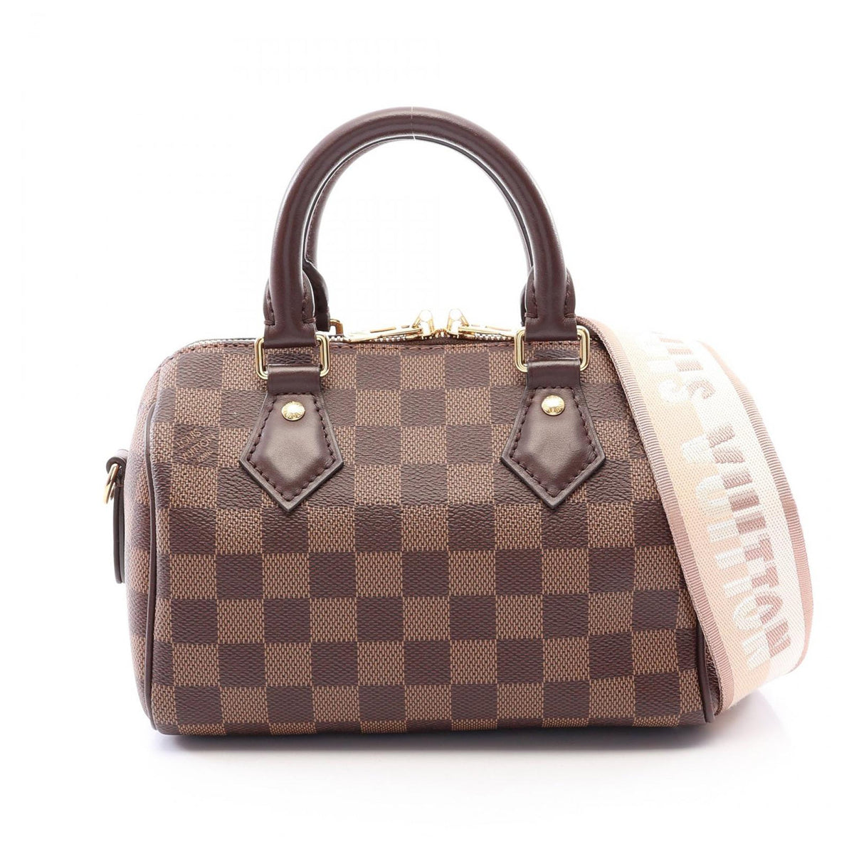 Louis Vuitton Damier Ebene Speedy Bandouliere 20 — Brown
