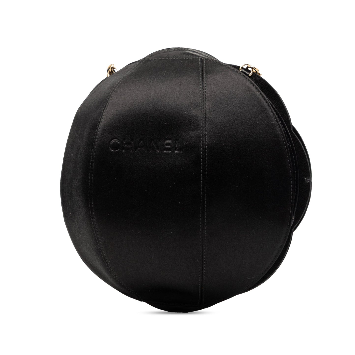 Chanel Lambskin and Satin Camellia Flower Evening Bag