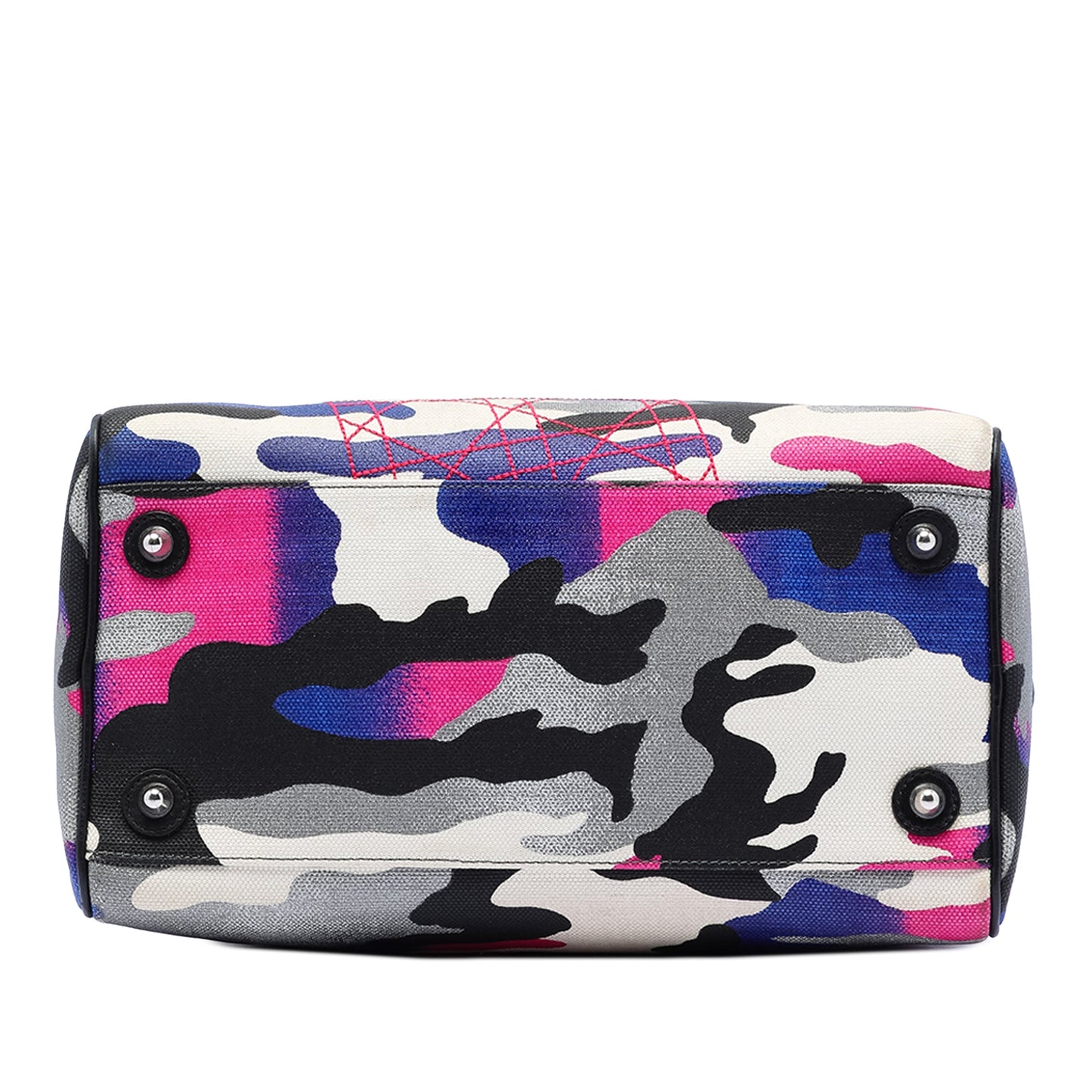 Dior Anselm Reyle Canvas Camouflage Boston Bag