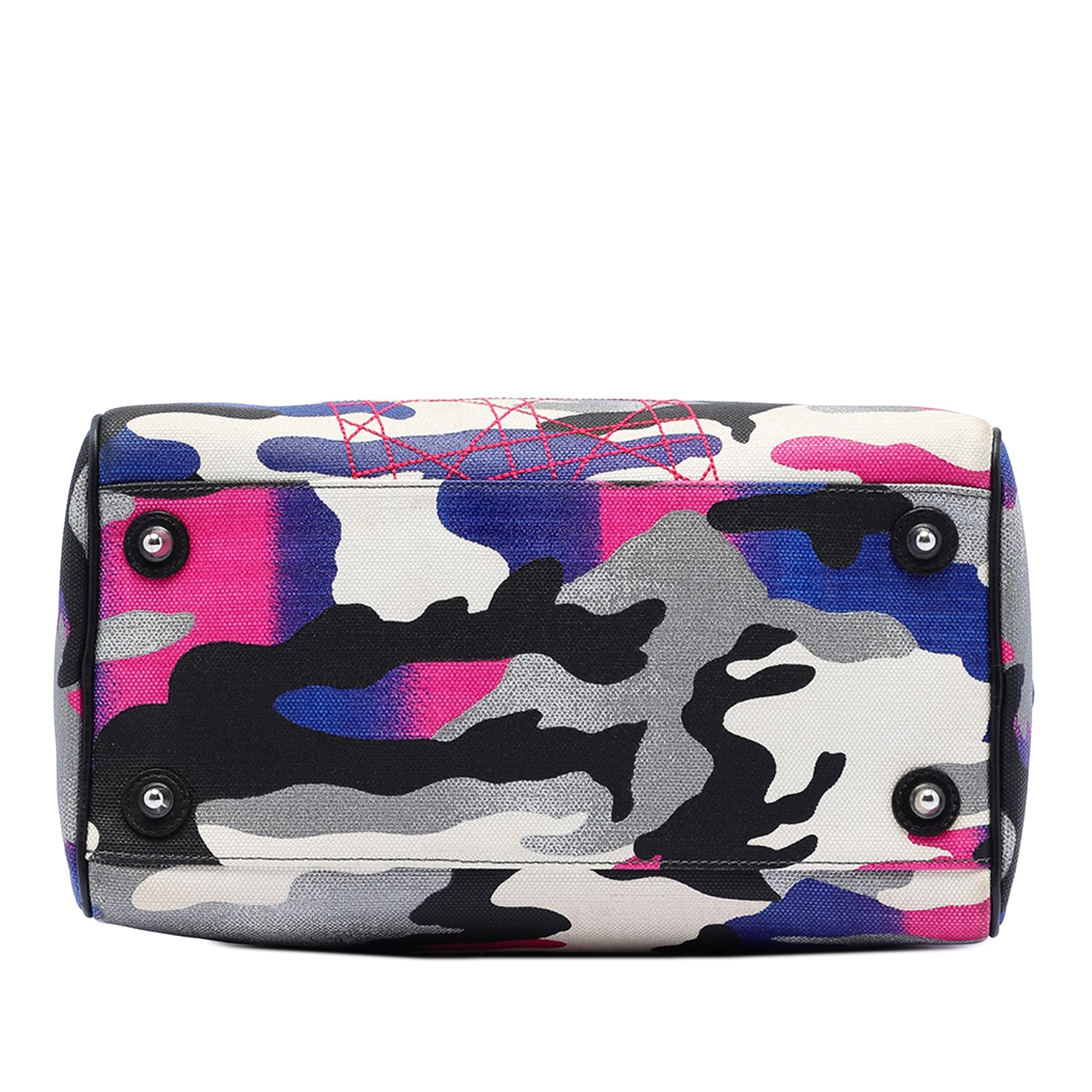 Dior Anselm Reyle Canvas Camouflage Boston Bag