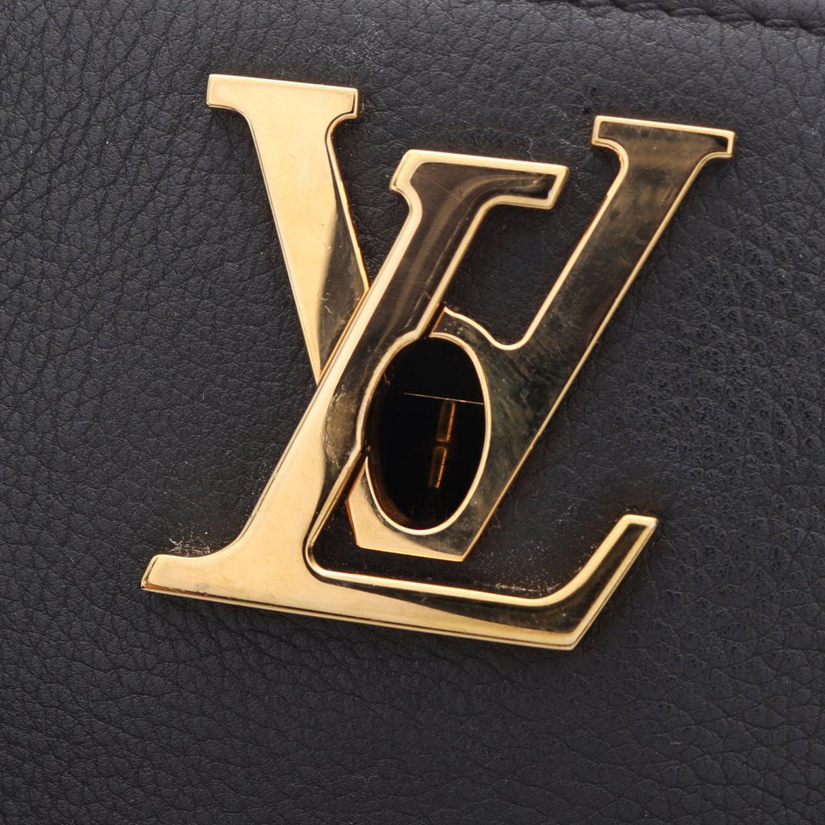 Louis Vuitton Calfskin Lock and Go Tote — Black