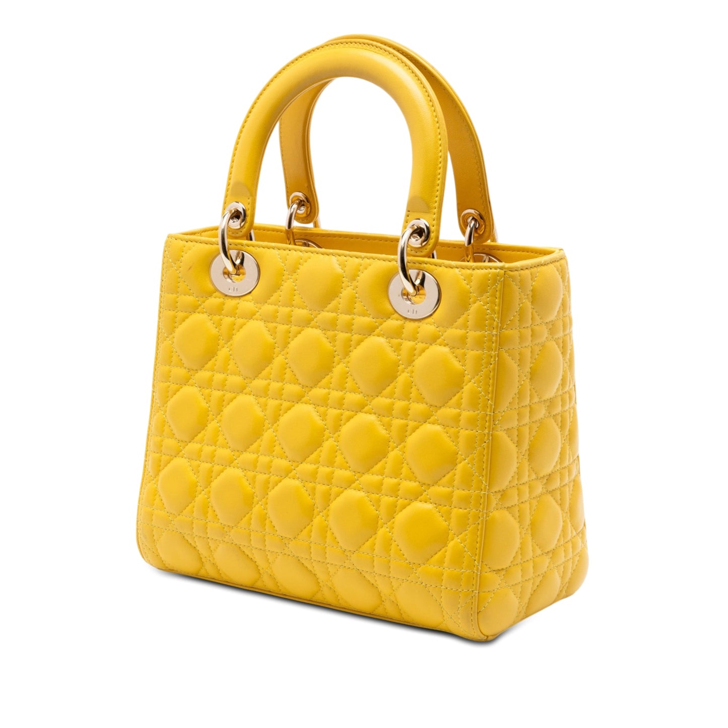 Dior Medium Lambskin Cannage Lady Dior
