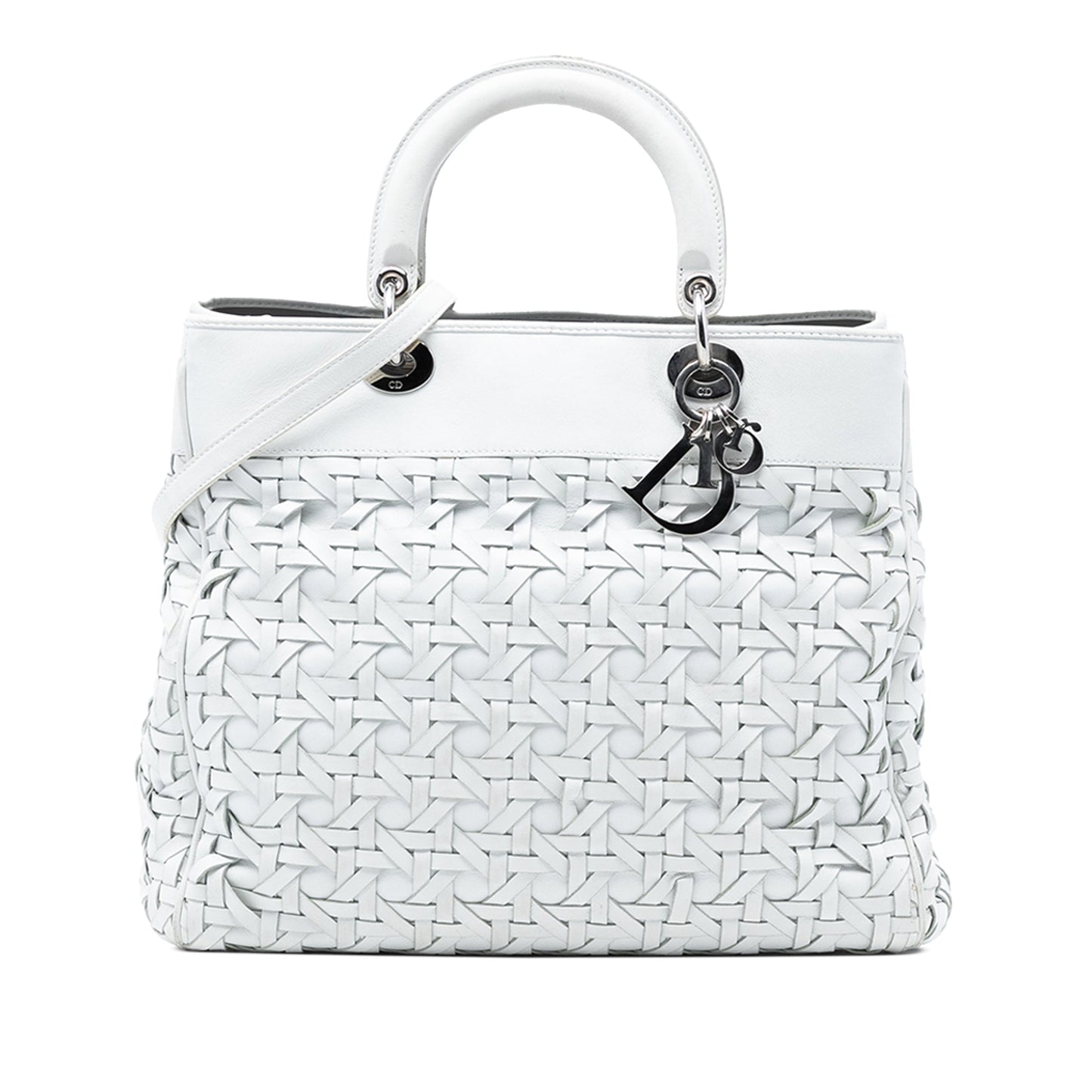 Dior Woven Lambskin Lady Dior Avenue Tote