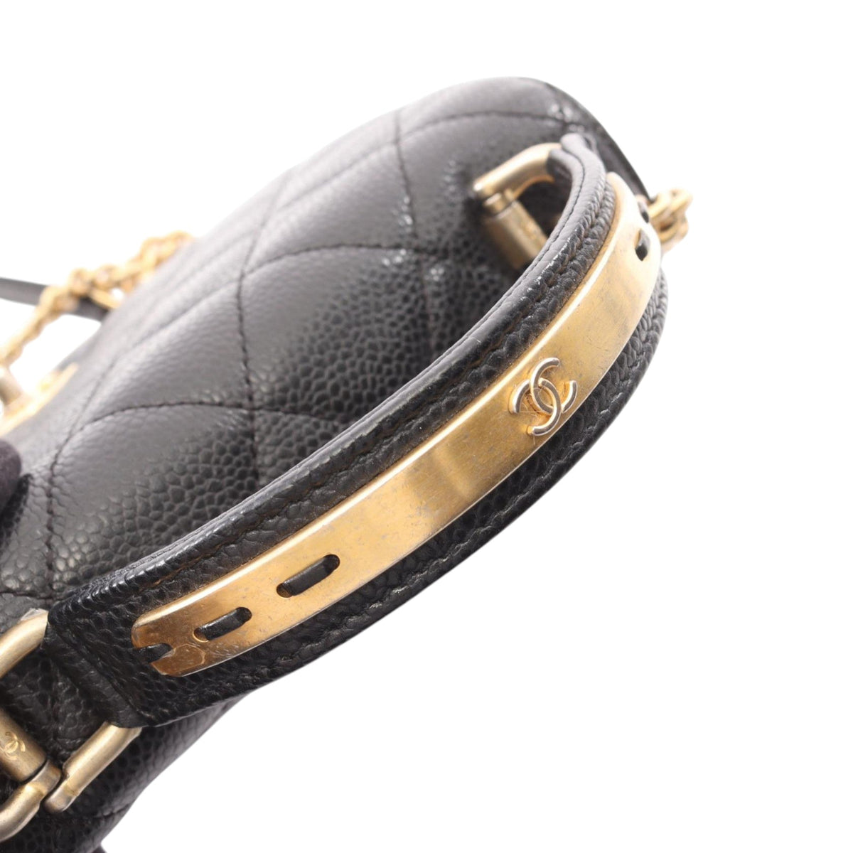 Chanel Mini Quilted Caviar Carry Around Flap