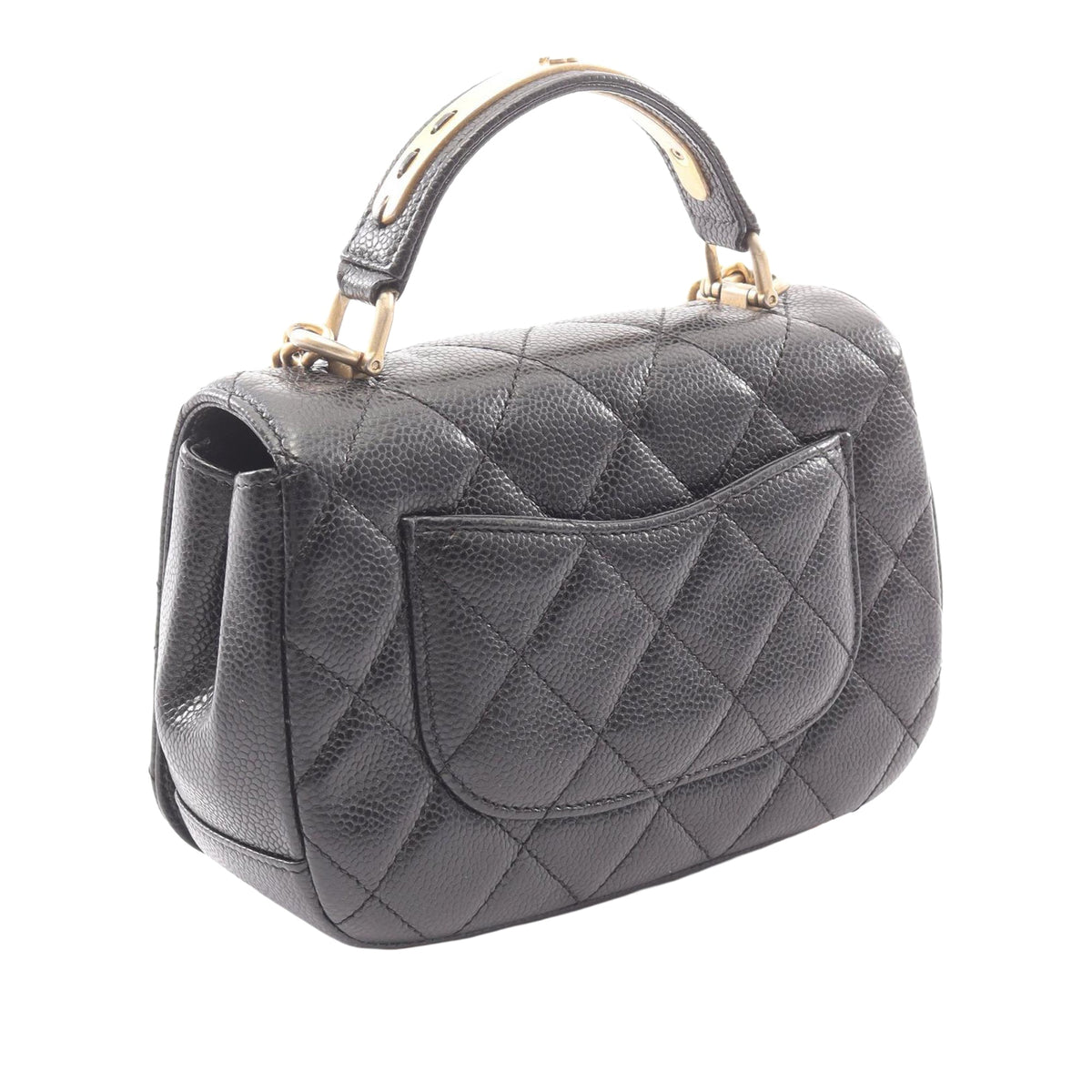 Chanel Mini Quilted Caviar Carry Around Flap