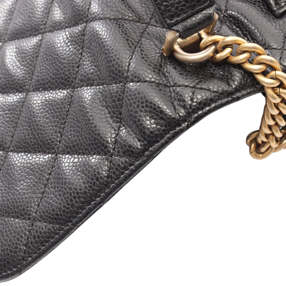 Chanel Mini Quilted Caviar Carry Around Flap