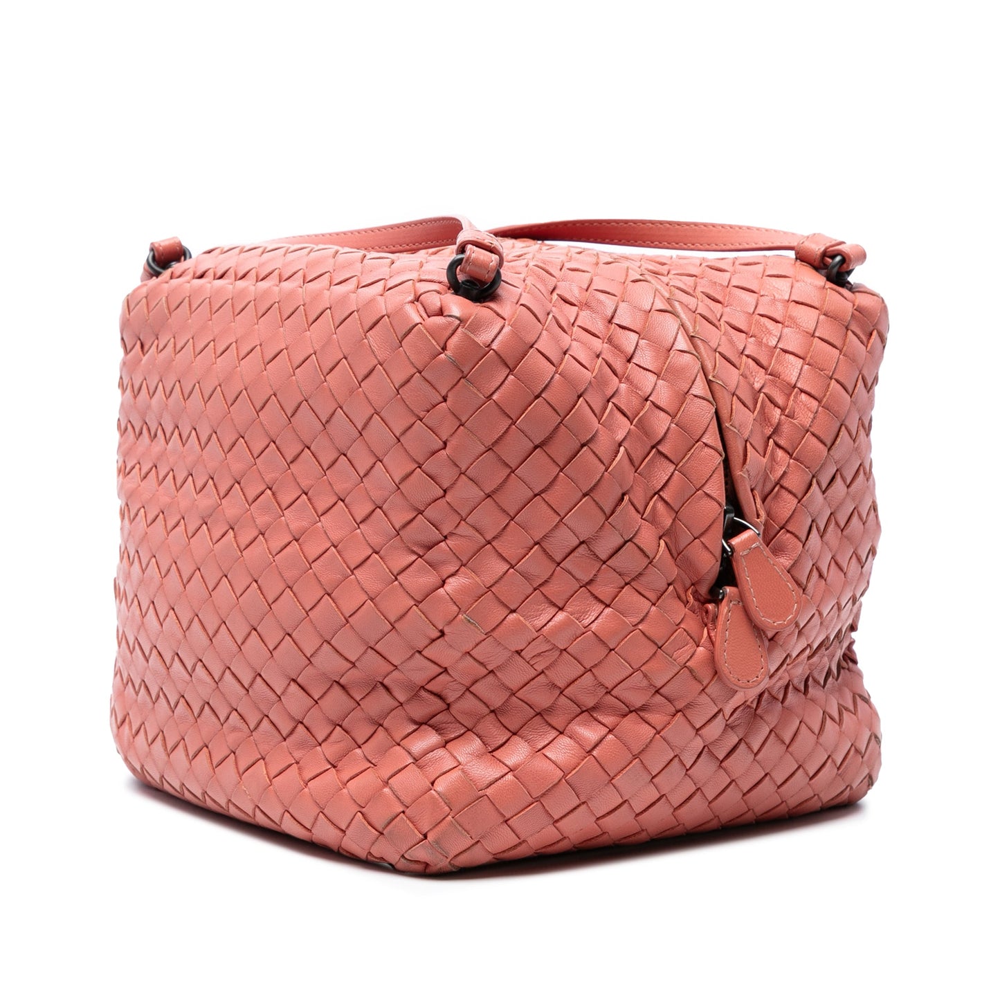 Bottega Veneta Nappa Intrecciato Cube Crossbody