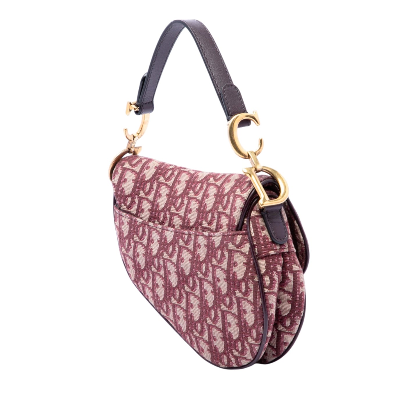 Dior Mini Oblique Canvas Saddle Bag