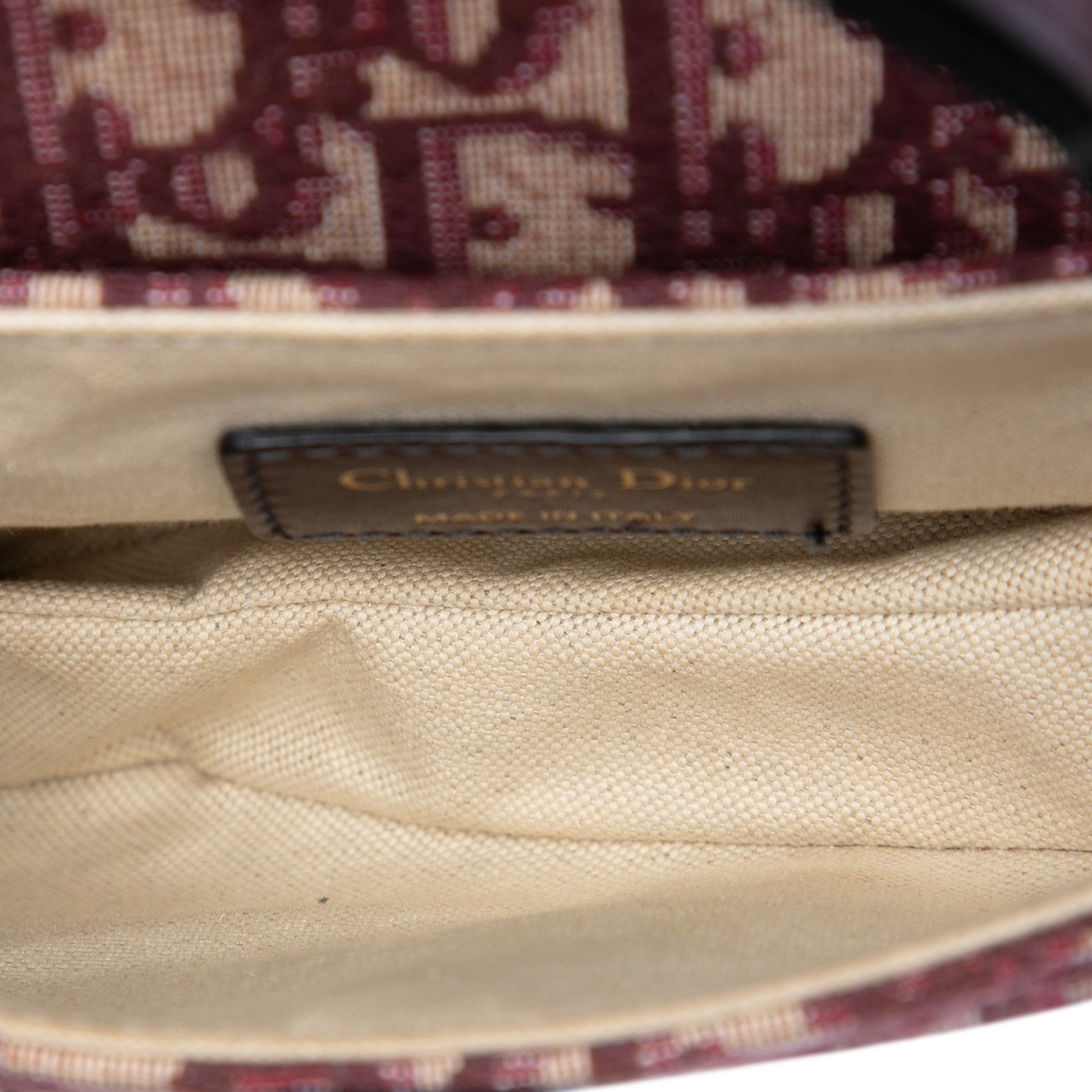 Dior Mini Oblique Canvas Saddle Bag