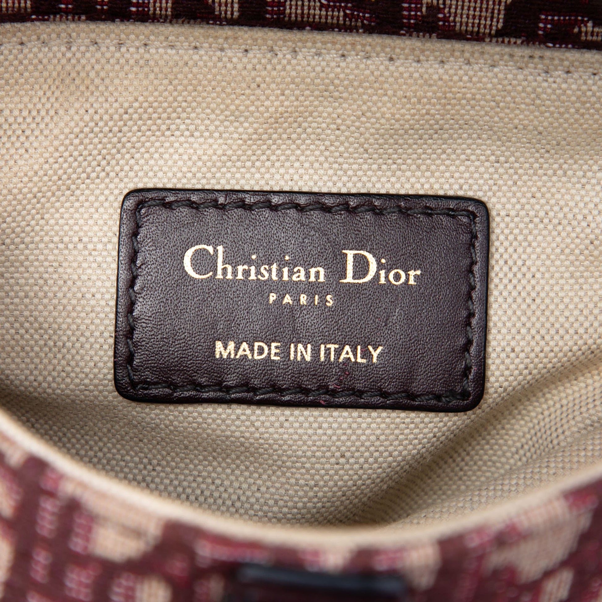 Dior Mini Oblique Canvas Saddle Bag