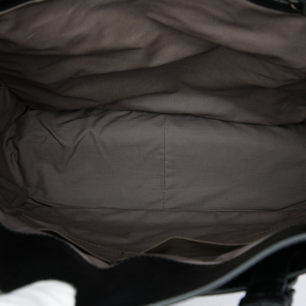 Bottega Veneta Intrecciato Trimmed Leather Oculus Tote — Black