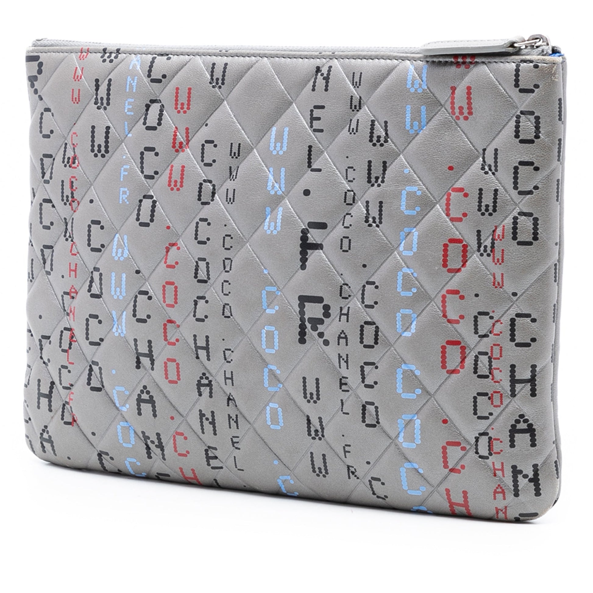 Chanel Medium Quilted Lambskin Data Center O Case Clutch