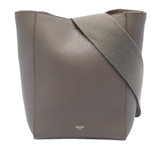 Celine Small Soft Grained Calfskin Seau Sangle Bucket Bag