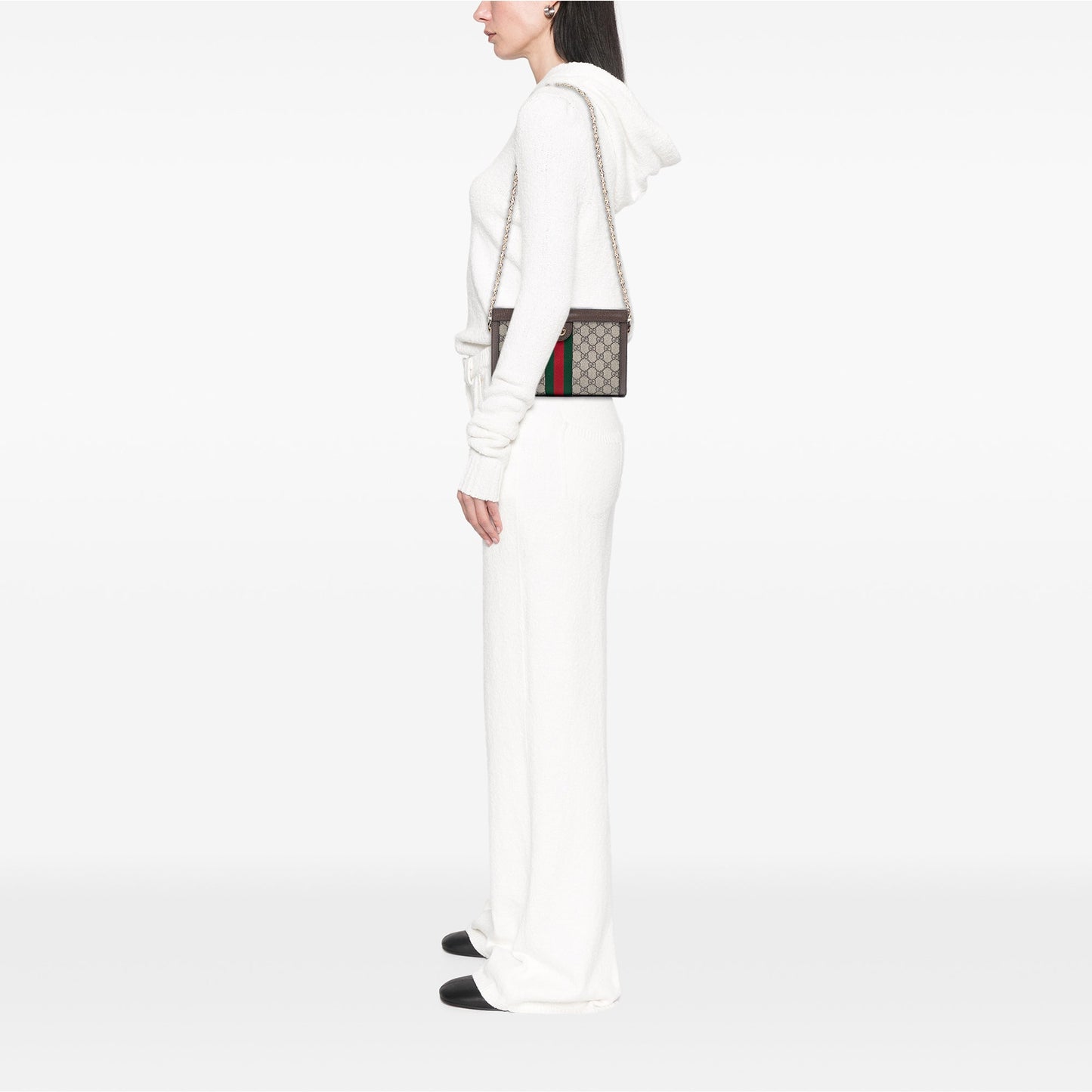 Gucci Small GG Supreme Web Ophidia Chain Crossbody