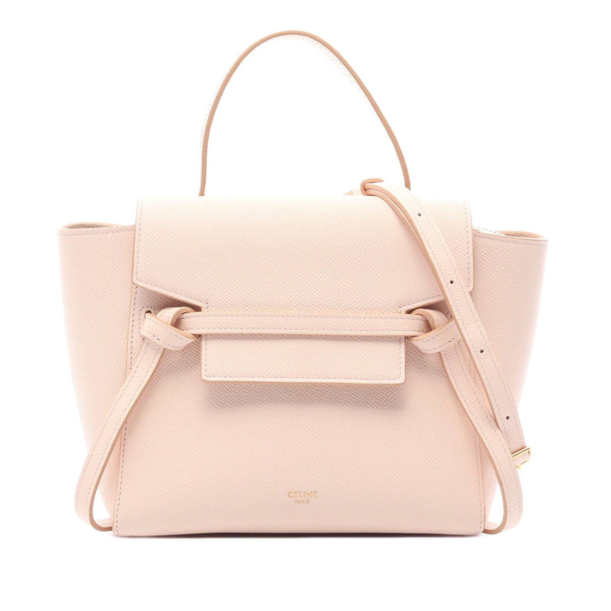 Celine Nano Grained Calfskin Belt Bag — Pink