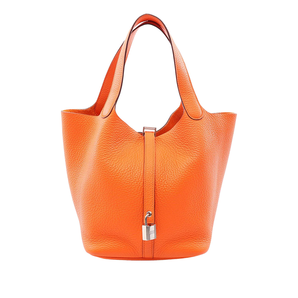 Hermès Clemence Picotin Lock 22 — Orange