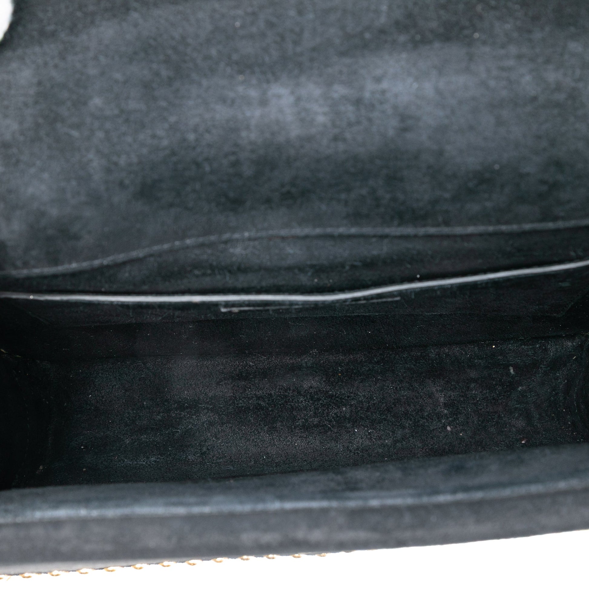 Saint Laurent Medium Studded Suede Monogram Sulpice Crossbody