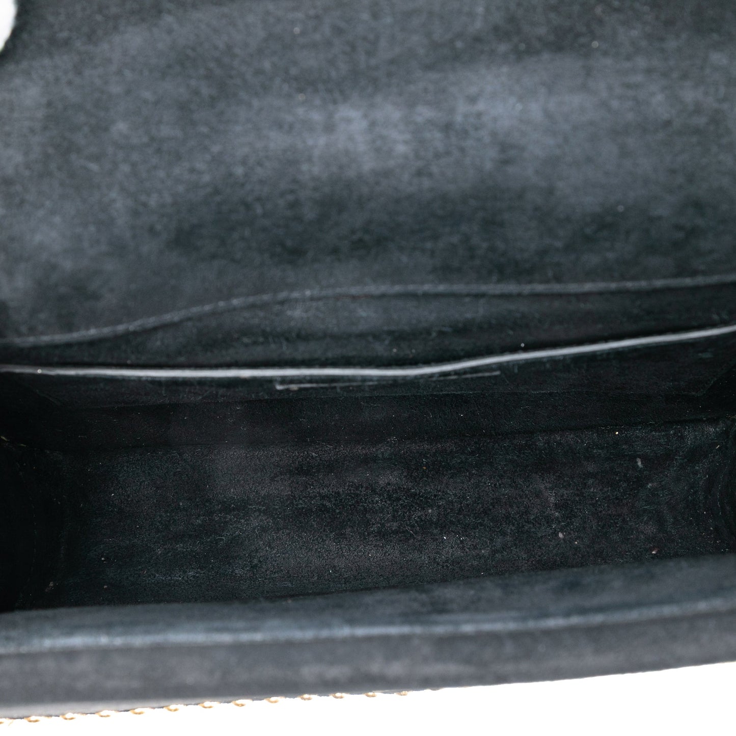Saint Laurent Medium Studded Suede Monogram Sulpice Crossbody