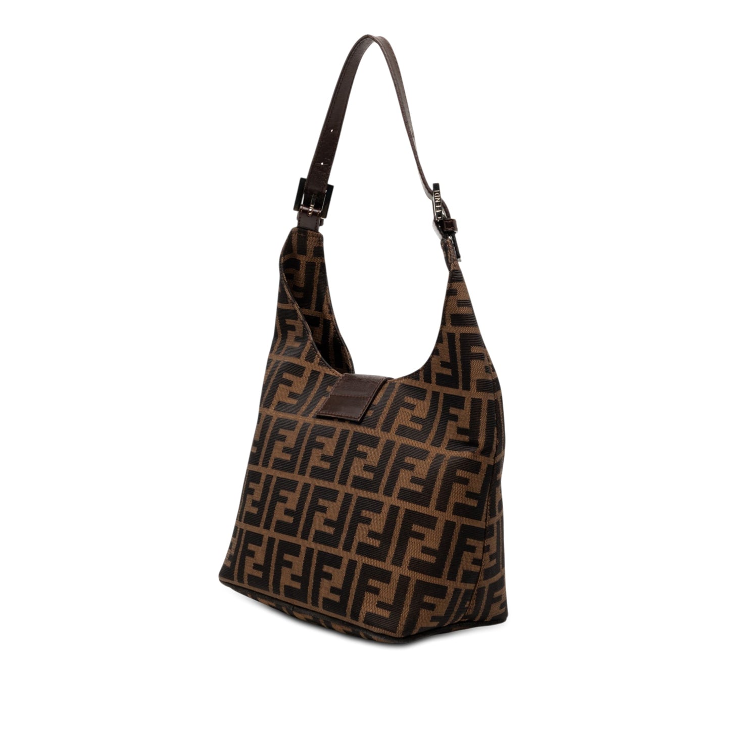 Fendi Zucca Canvas Shoulder Bag