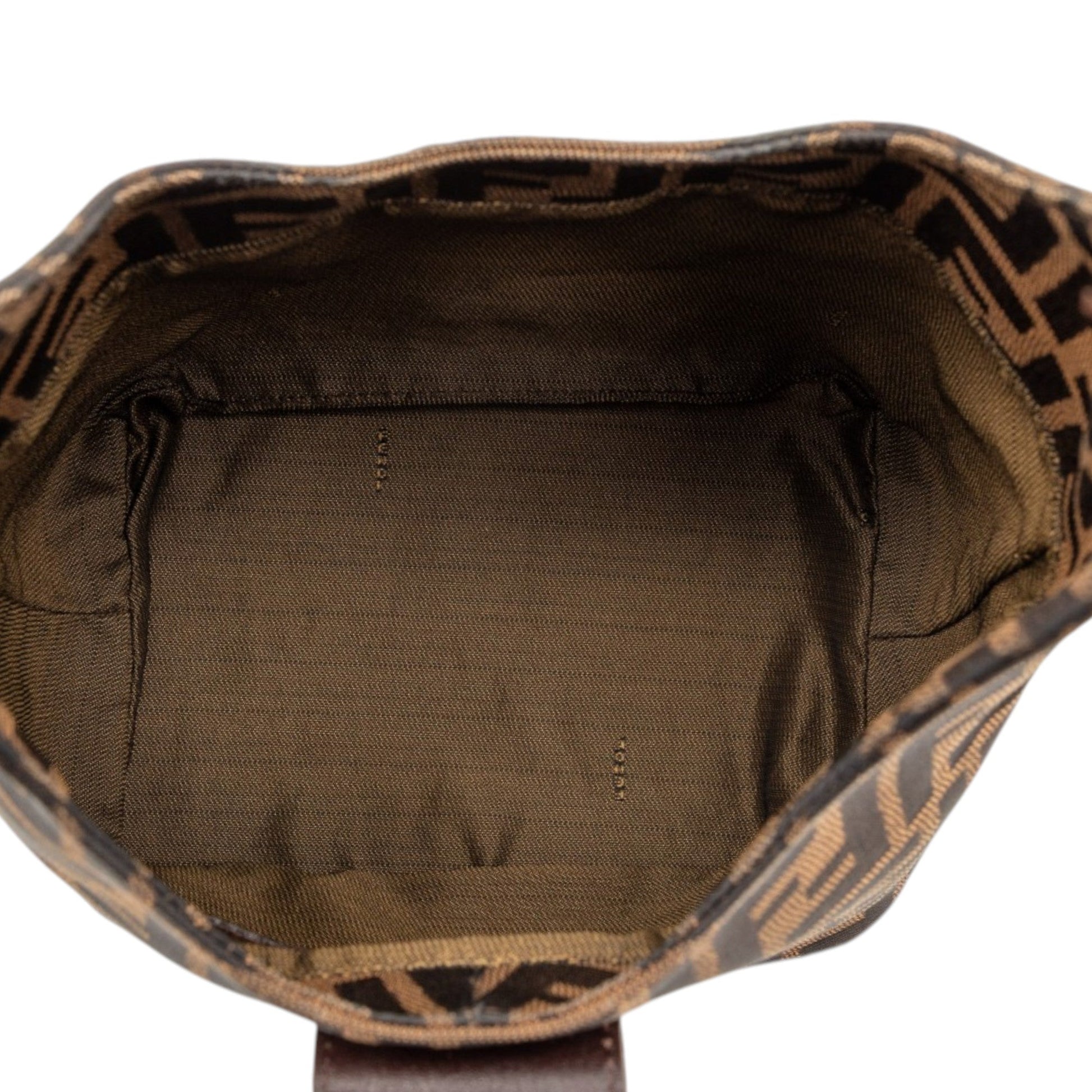 Fendi Zucca Canvas Shoulder Bag