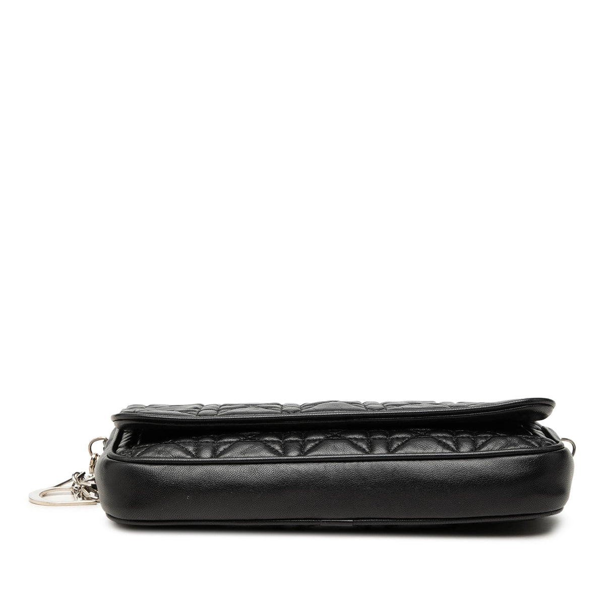 Dior Lambskin Cannage Lady Dior Chain Crossbody — Black