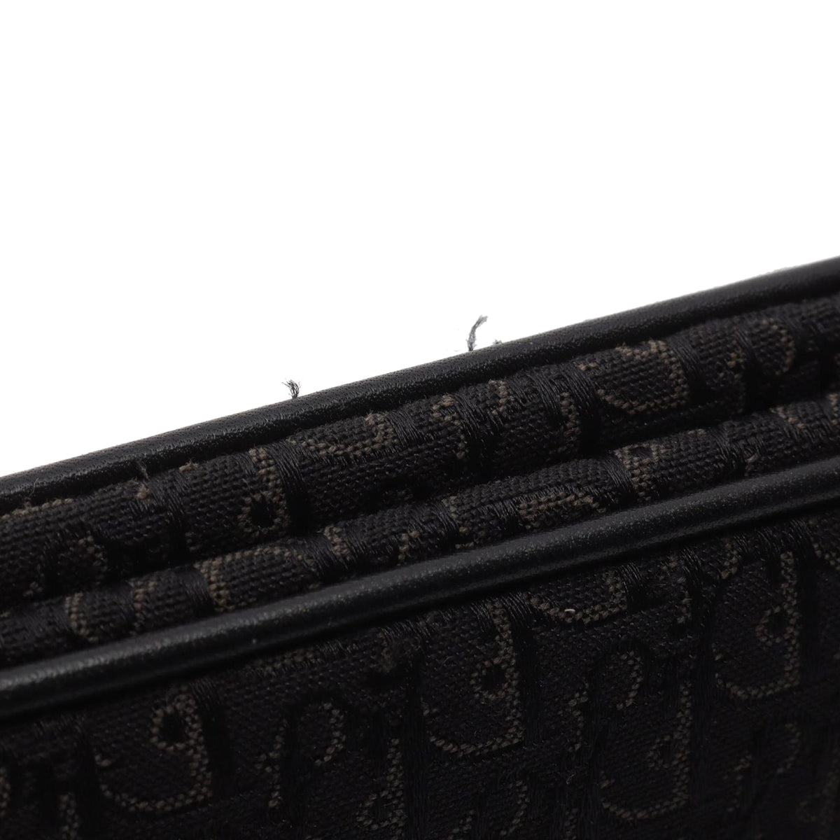 Dior Diorissimo Trotter Canvas Street Chic Shoulder Bag — Black