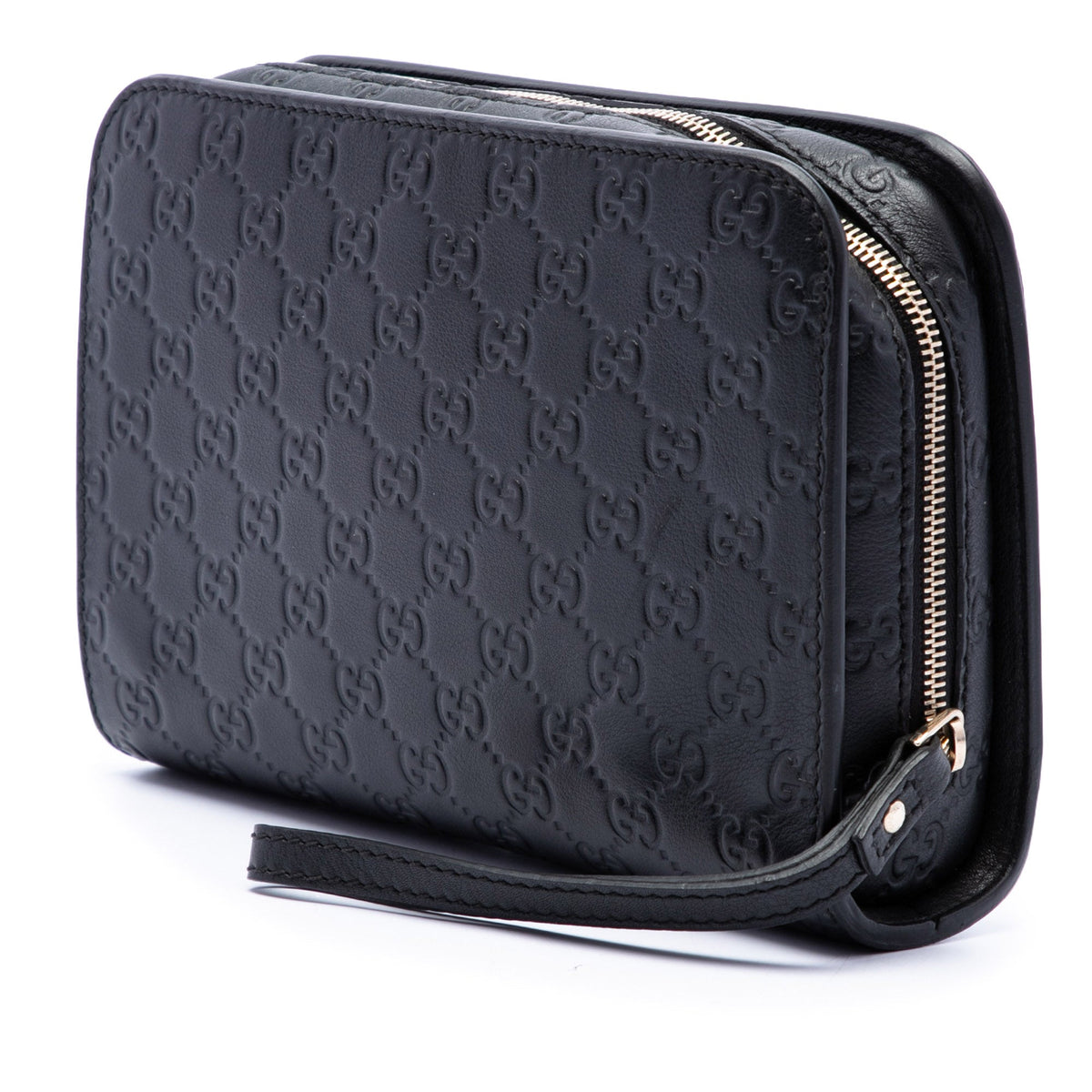 Gucci Guccissima Clutch — Black