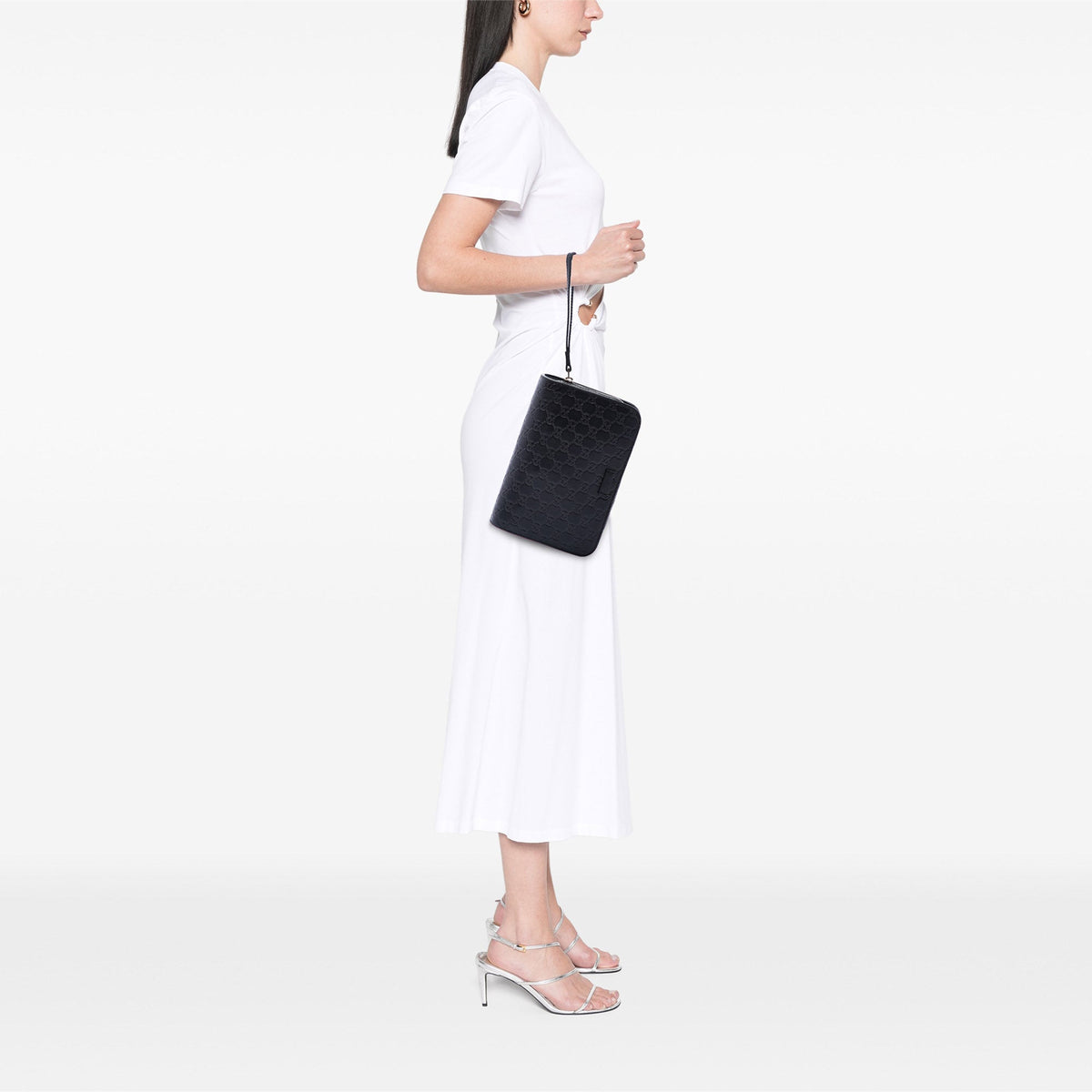 Gucci Guccissima Clutch — Black