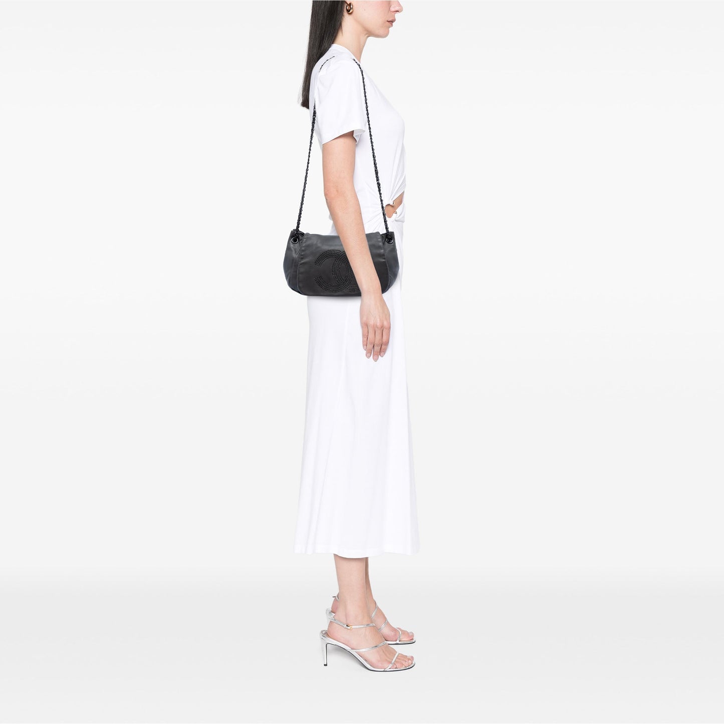 Chanel Lambskin Studded CC Accordion Flap