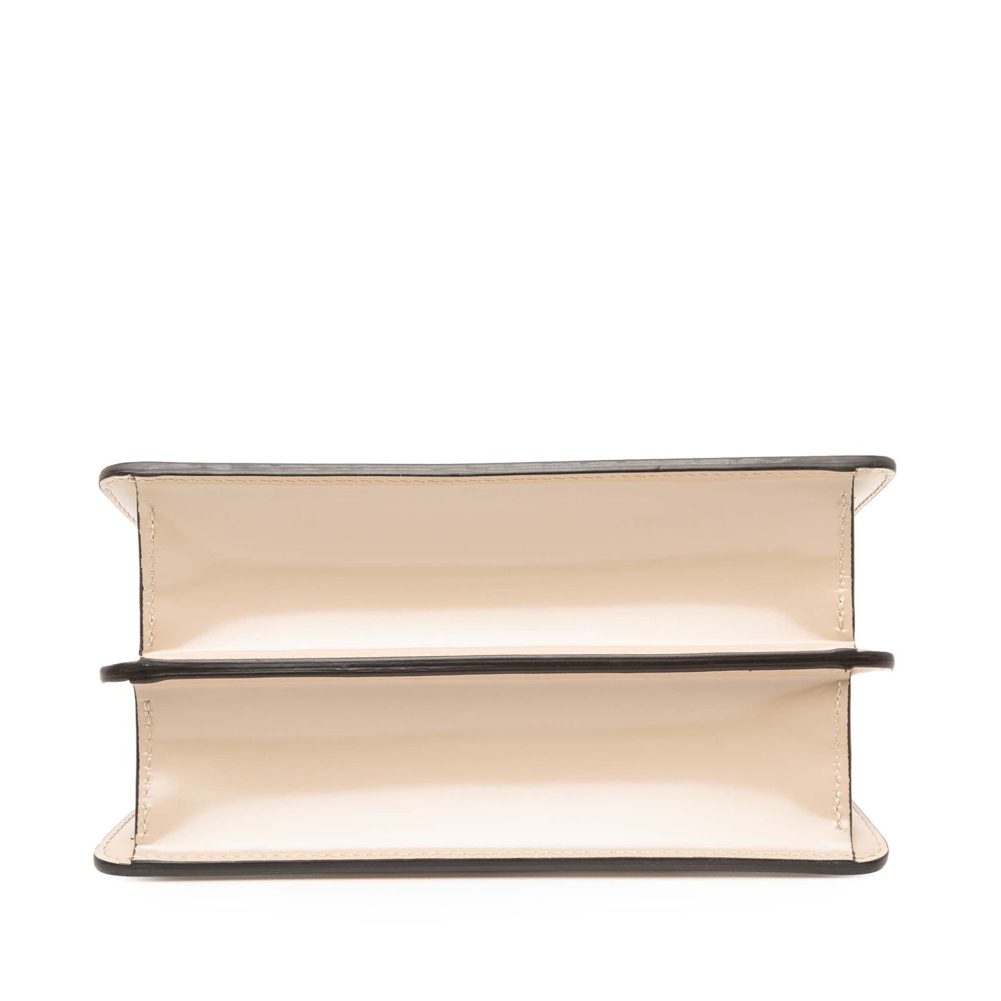Fendi Small Leather Peekaboo Cut Chain Shoulder Bag