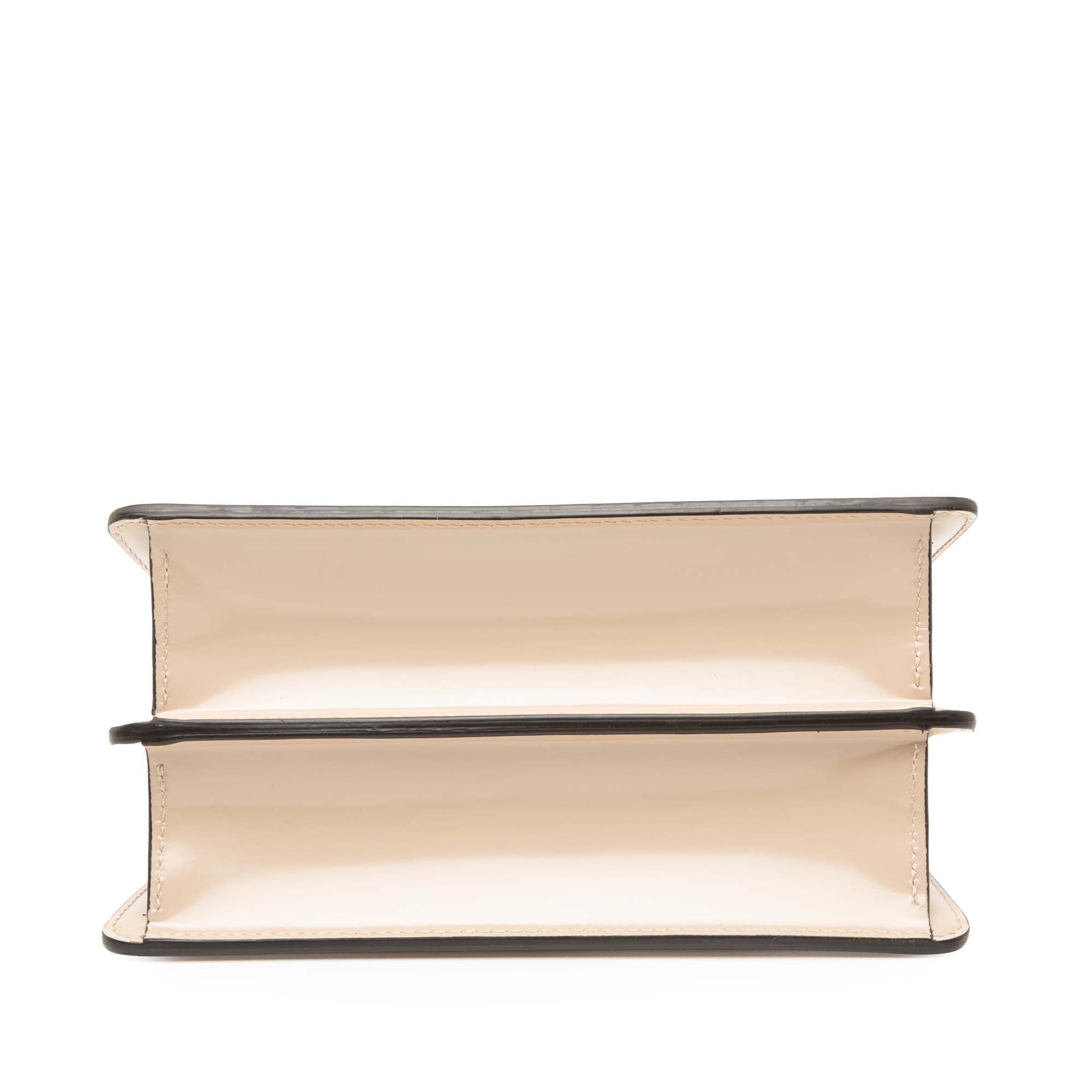 Fendi Small Leather Peekaboo Cut Chain Shoulder Bag