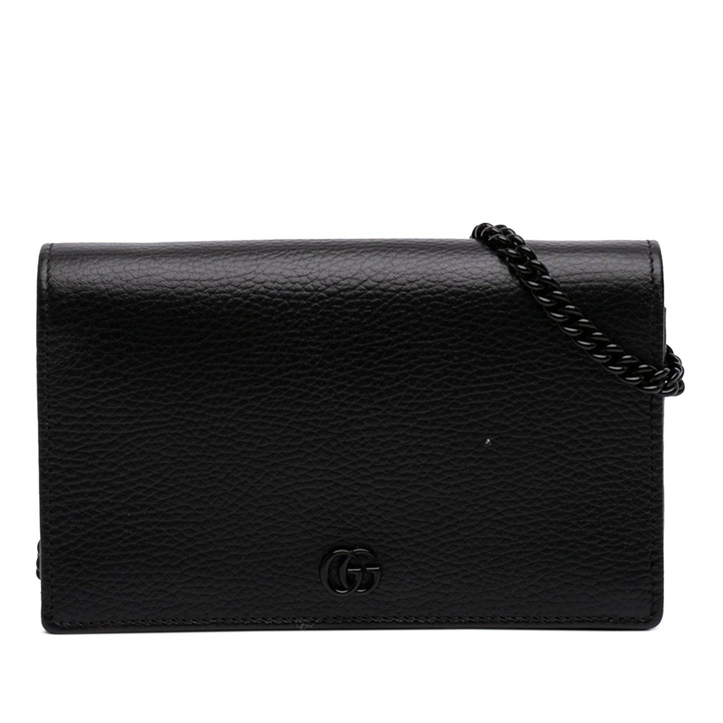 Gucci GG Marmont Calfskin Monochrome Wallet On Chain