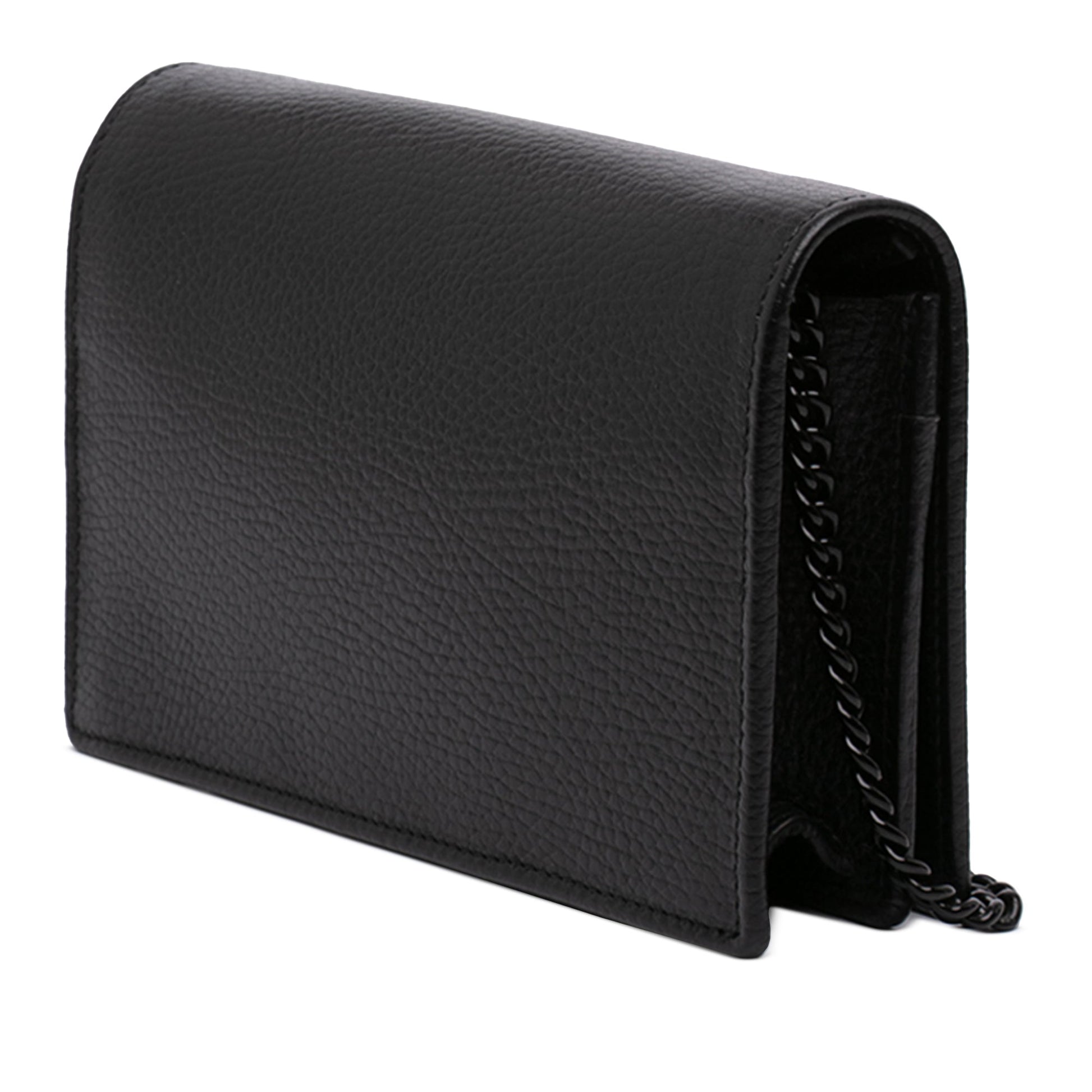 Gucci GG Marmont Calfskin Monochrome Wallet On Chain