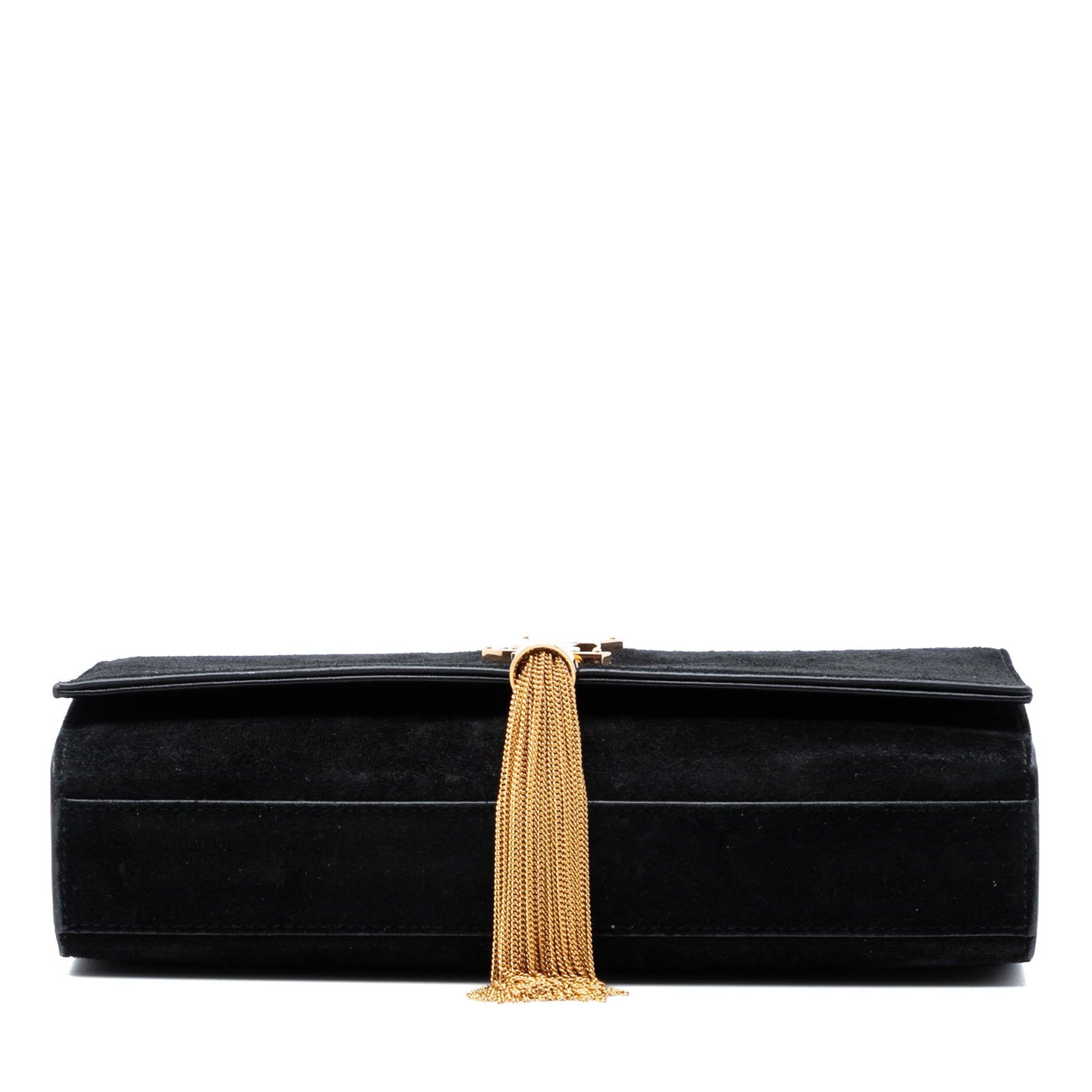 Saint Laurent Medium Suede Monogram Kate Tassel Crossbody