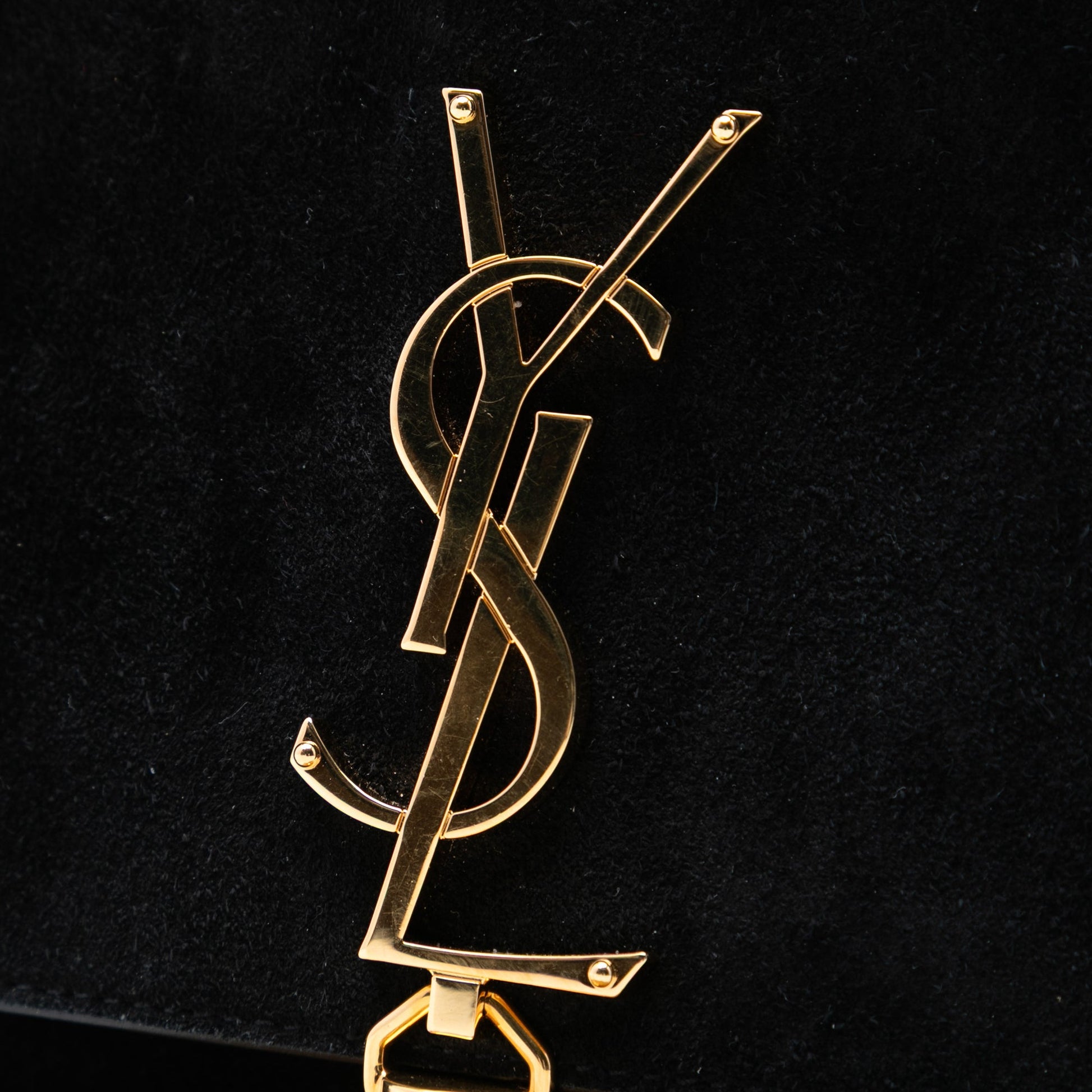 Saint Laurent Medium Suede Monogram Kate Tassel Crossbody