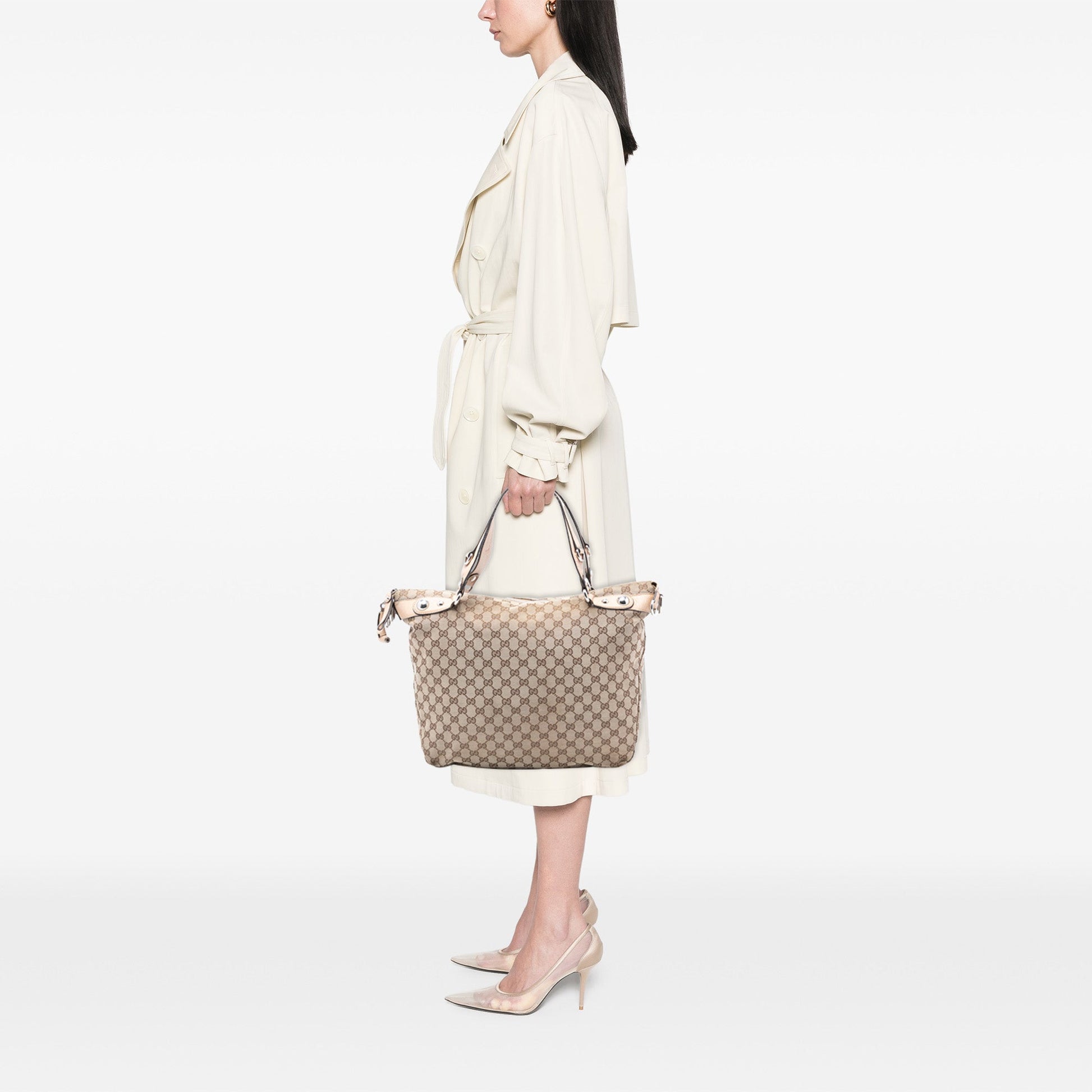 Gucci Large GG Canvas Icon Bit Satchel