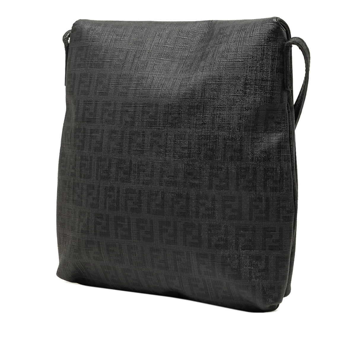 Fendi Zucchino Spalmati Crossbody — Black