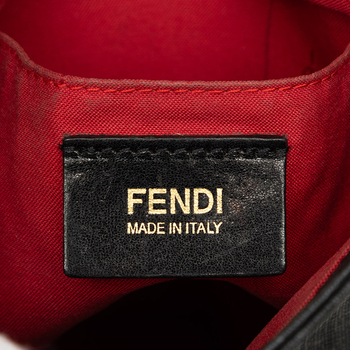 Fendi Zucchino Spalmati Crossbody — Black