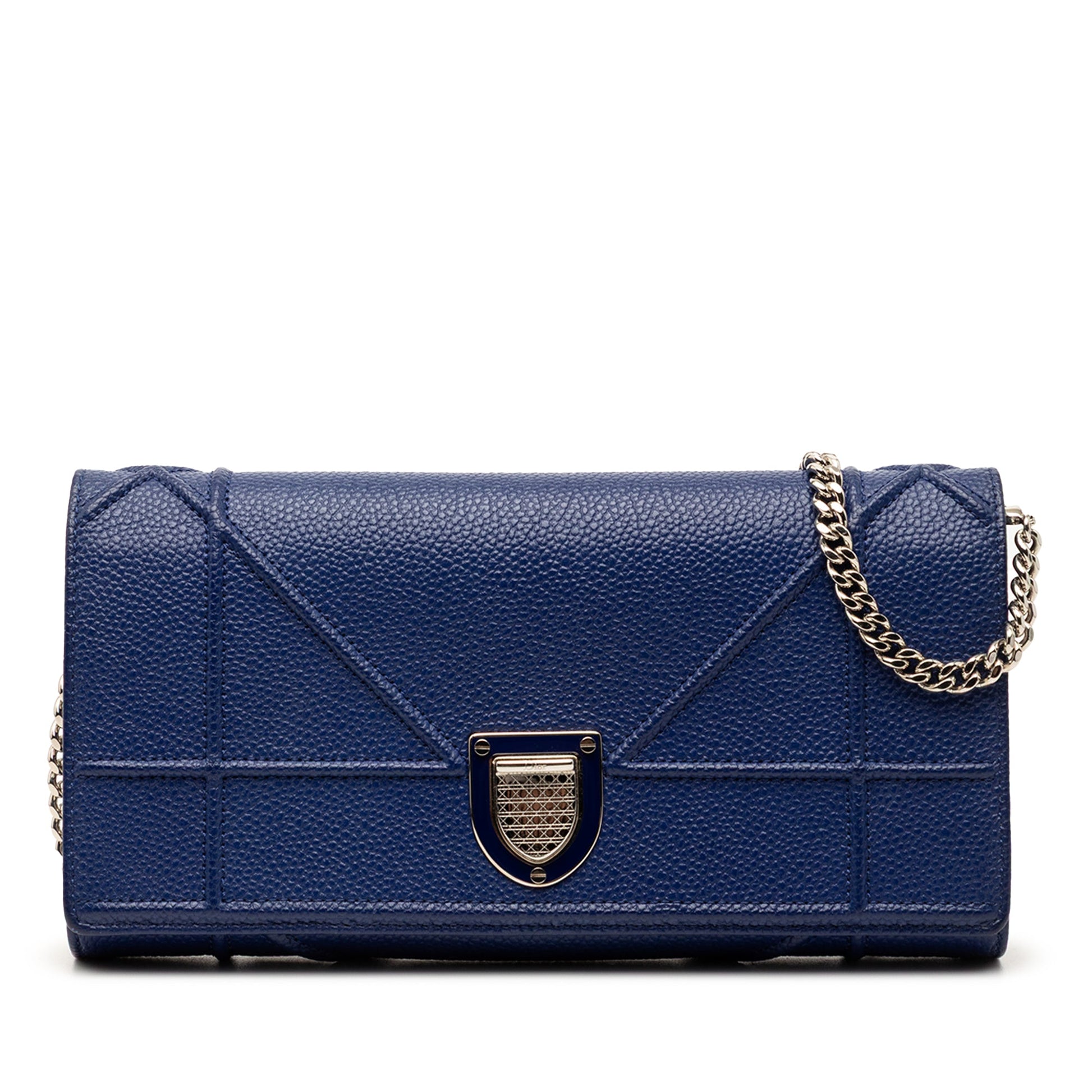 Dior Grained Calfskin Diorama Croisiere Wallet on Chain