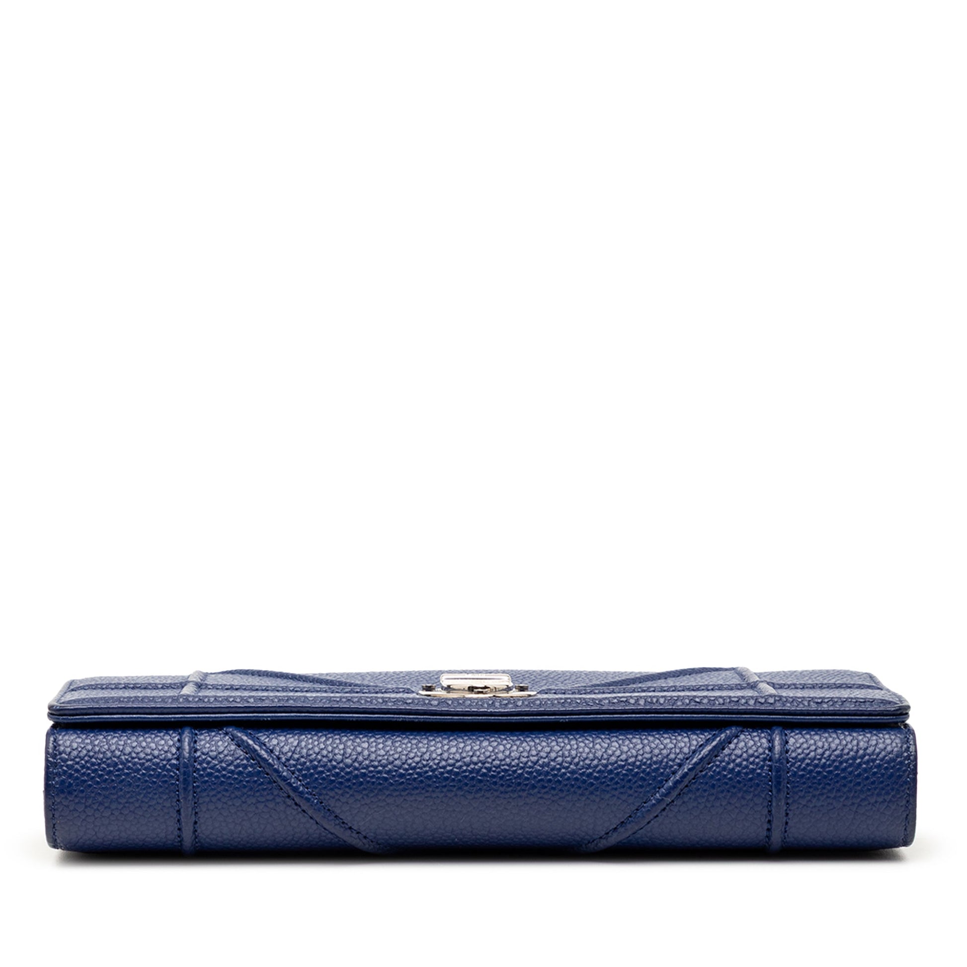 Dior Grained Calfskin Diorama Croisiere Wallet on Chain