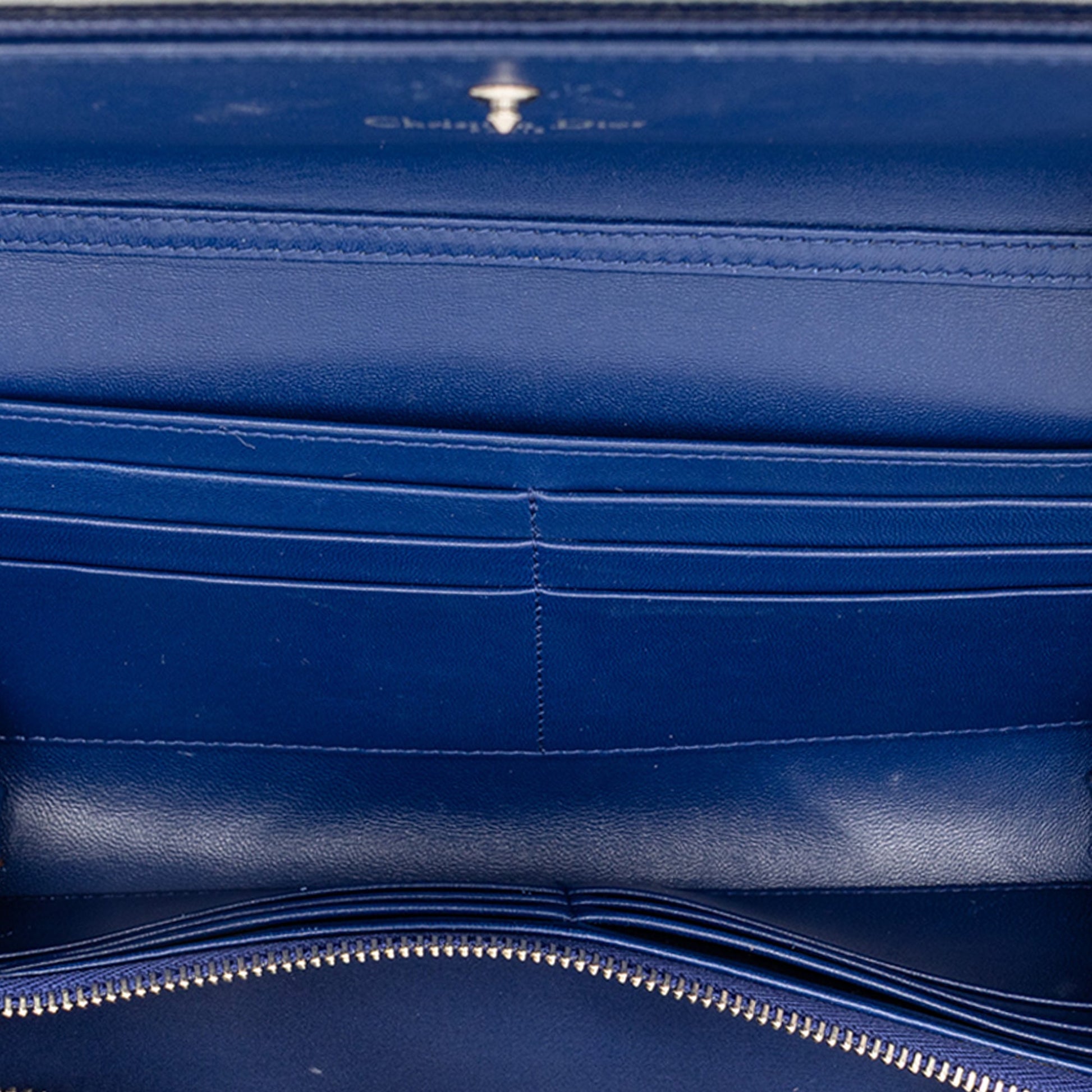Dior Grained Calfskin Diorama Croisiere Wallet on Chain