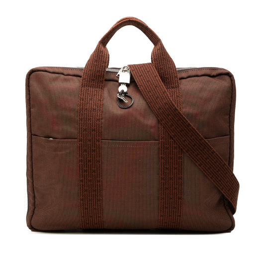 Hermès Canvas Herline Porte Documents
