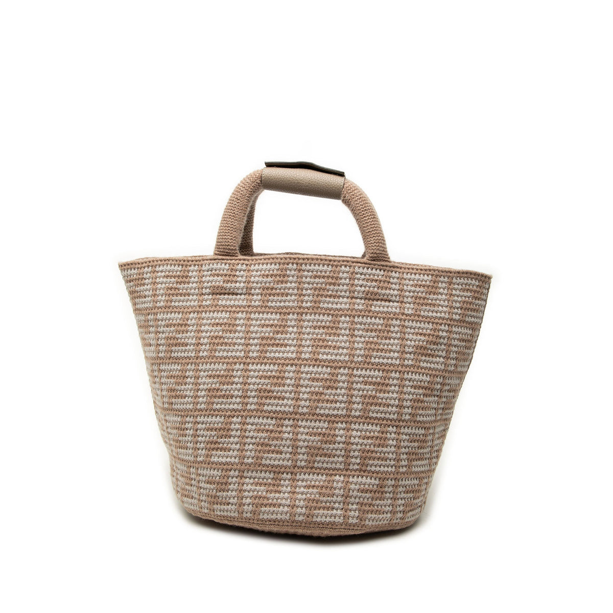 Fendi Zucca Cashmere Shopper Tote