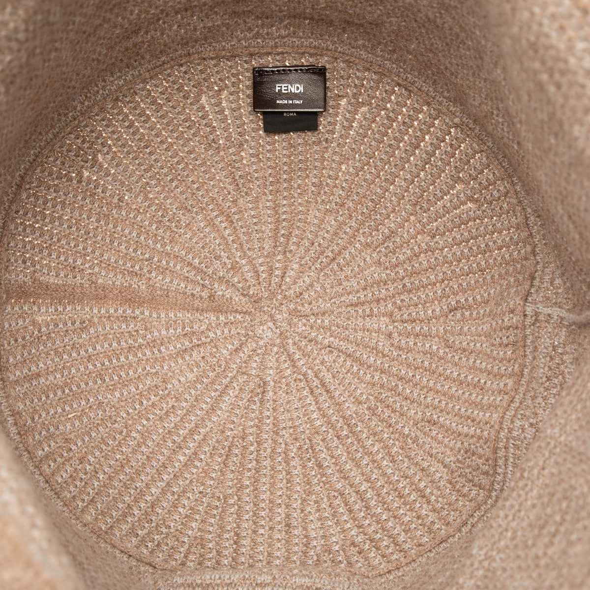 Fendi Zucca Cashmere Shopper Tote