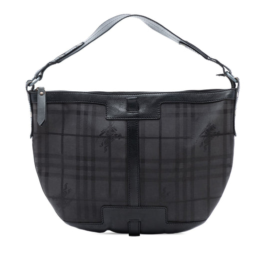 Burberry Haymarket Check Coated Canvas Hobo